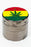 Infyniti 4 parts small Rasta leaf herb grinder_0