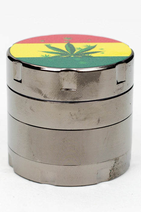 Infyniti 4 parts small Rasta leaf herb grinder_2