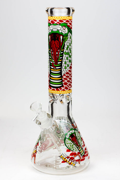 14" King Cobra Glow in the dark 9 mm glass bong_13