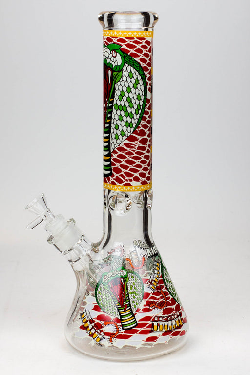 14" King Cobra Glow in the dark 9 mm glass bong_1