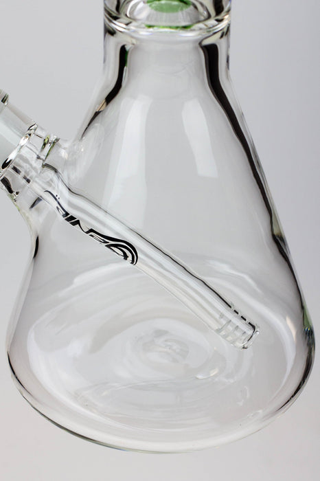 30" Genie 9 mm Dual tree arms beaker glass water bong_6