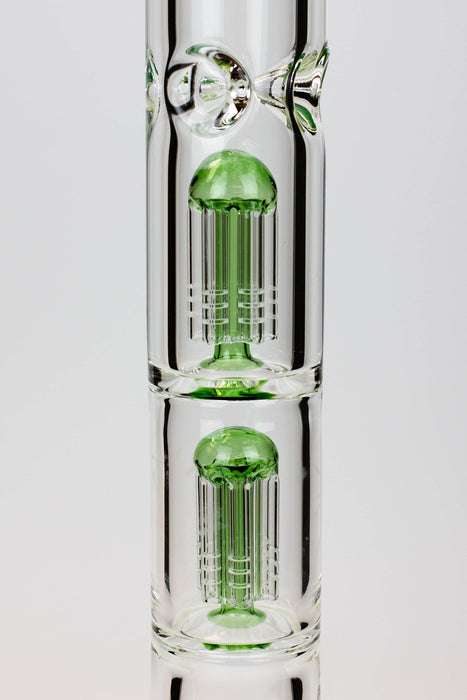 30" Genie 9 mm Dual tree arms beaker glass water bong_3