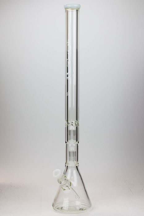 30" Genie 9 mm Dual tree arms beaker glass water bong_13