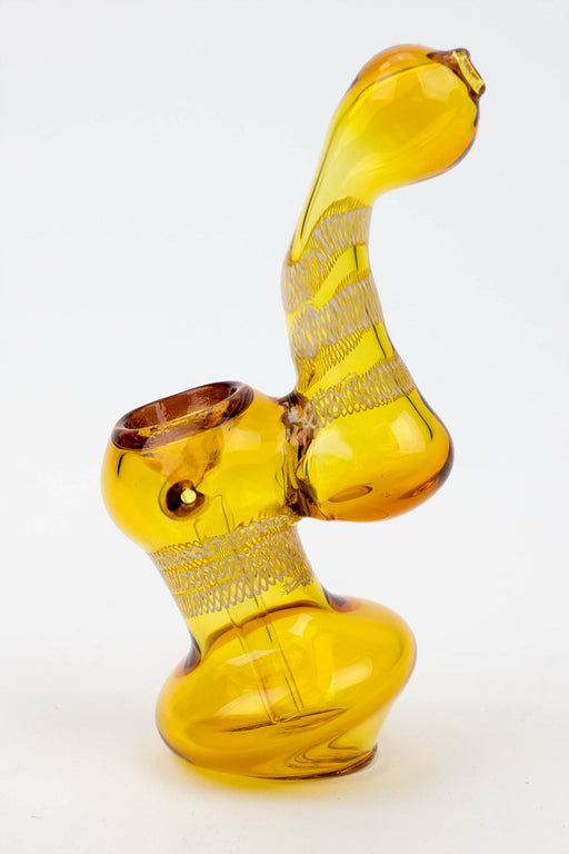 5.5" Single chamber middle stripe bubbler-Assorted_1