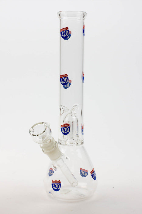 11.5" single dome percolator glass water bong_7