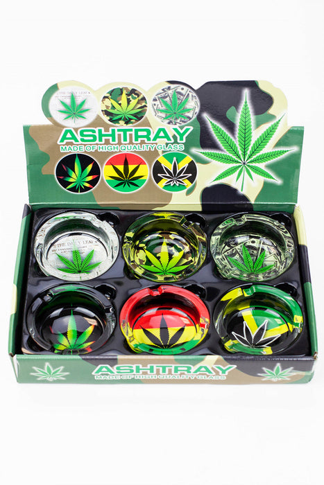 Round glass ashtray Box of 6_11