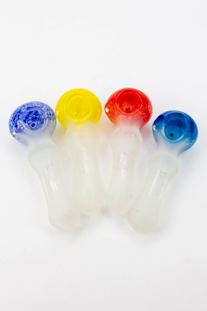 4.5" Frost soft glass hand pipe - 8699_0