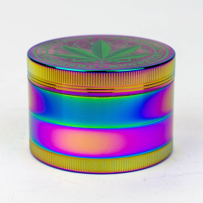 GENIE 4 parts 63 mm Leaf rainbow metal grinder Box of 6_3