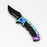 Hunt-Down 8″ Rainbow Tiger Paw Stainless 3CR13 Steel Folding Knife_2