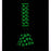 14" Luxury Pattern glow in the dark / 7mm / glass beaker bong [CH-107]_0