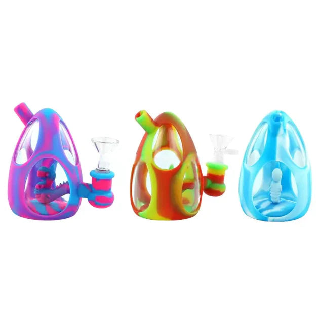 Gotoke | 4.4" YOSHI EGG SILICONE GLASS BUBBLER n_0