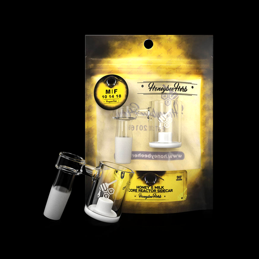 Honeybee Herb - HONEY & MILK CORE REACTOR SIDECAR QUARTZ BANGER - 90° DEGREE | YL_1