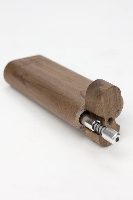 Walnut Dugout with Anodized Spring One hitter box of 10_3