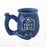 ROAST & TOAST "SIP PUFF PASS" PIPE MUG - SHINY BLUE WITH WHITE PRINT_0