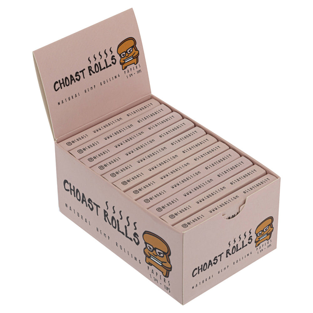 Choast Rolls - 1 1/4 Size - Natural Hemp Papers - 22 Packs Per Carton_0