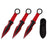 7.5″ Throwing Knives with Sheath 3 Pcs Set – Red [T004207RD]_0