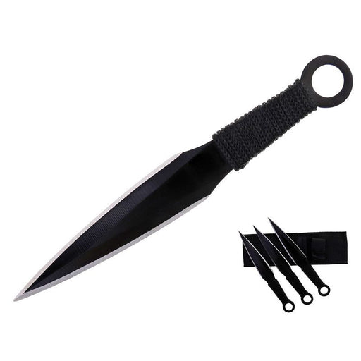 6.7" Throwing Knife with 3″ Blade and Pouch 3 Pc Set [T005061BK-3]_0