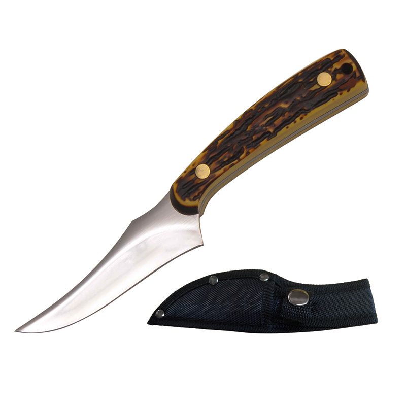 6 1/2″ Fixed Blade Knife with Nylon Pouch [T22099]_0