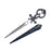 10 1/4″ Black Bodice Scissors Dagger  [T24001]_1