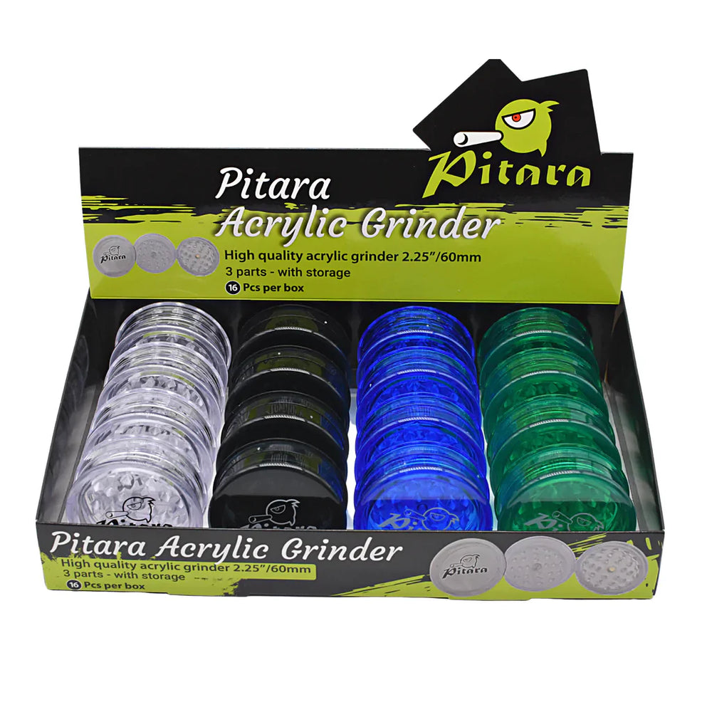 Smoke Pitara - ACRYLIC HERB GRINDER DISPLAY OF 16_0