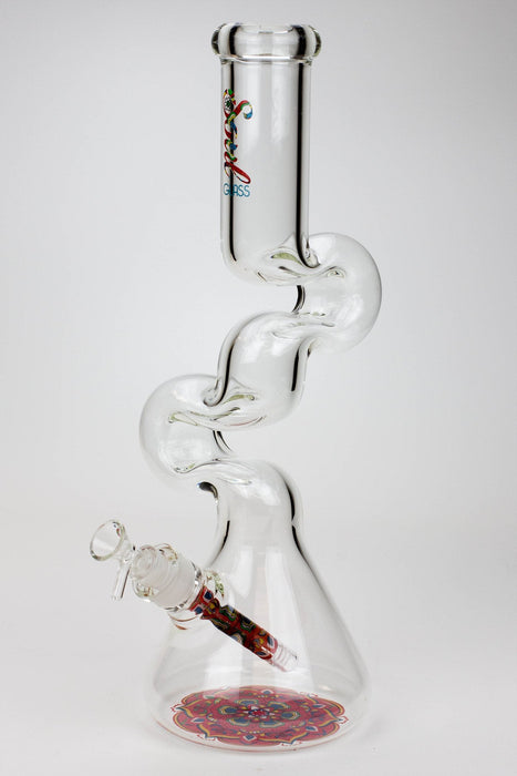 16.5" SOUL Glass 7mm Zig-zag glass water bong_8