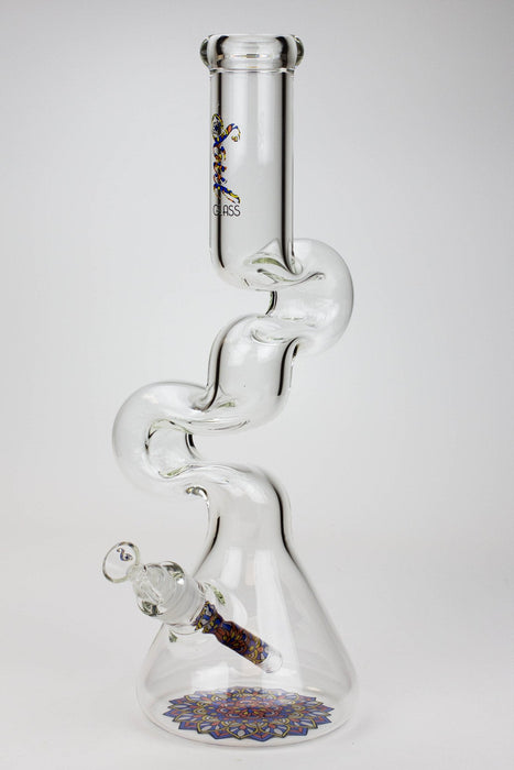 16.5" SOUL Glass 7mm Zig-zag glass water bong_9