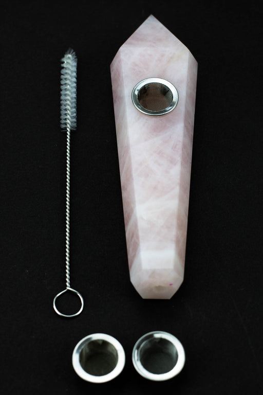 Acid Secs - Pink Rose Quartz Smoking Pipe_1