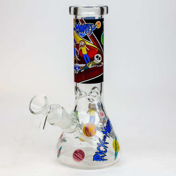 8" NM  Cartoon glass water bong - Glow in the dark_10