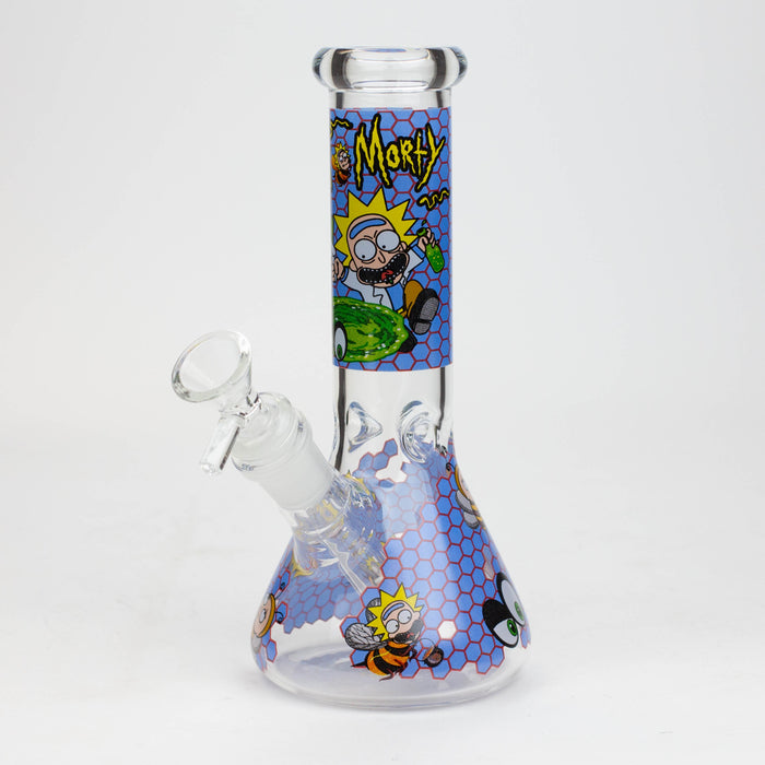 8" NM  Cartoon glass water bong - Beehive_10