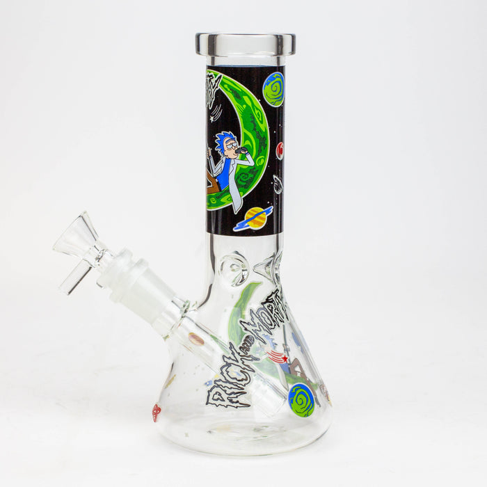 8" NM  Cartoon glass water bong - Glow in the dark_11