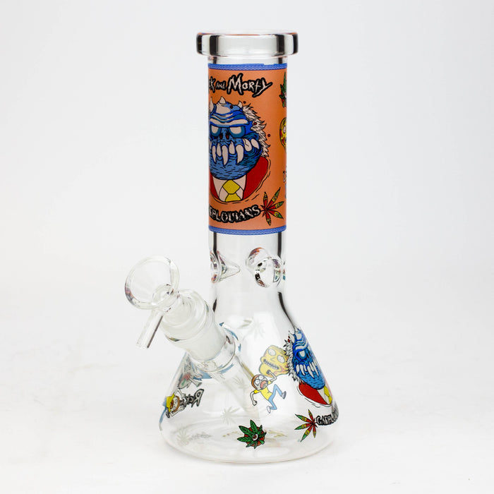 8" NM glass water bong - Glow In the dark_10