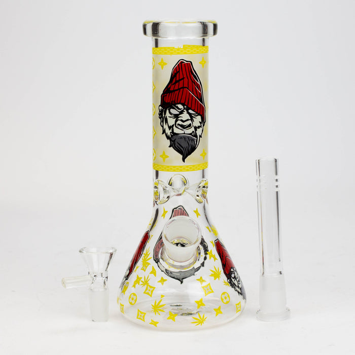 8" Gorilla cartoon glass water bong_5