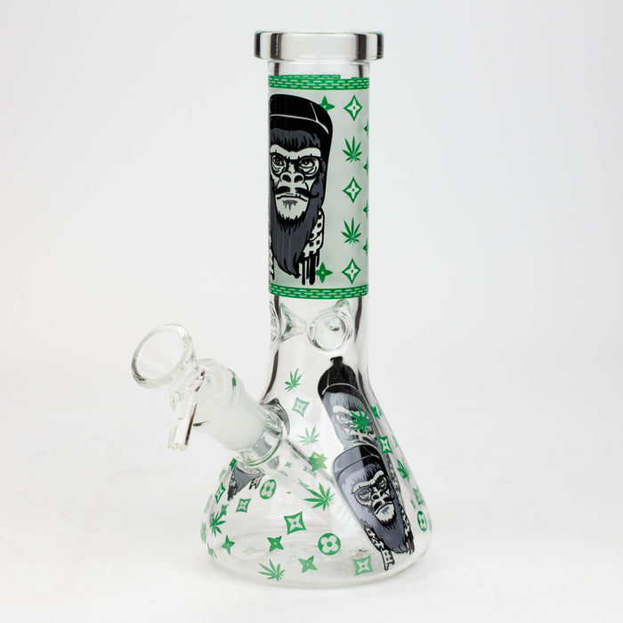 8" Gorilla cartoon glass water bong_10