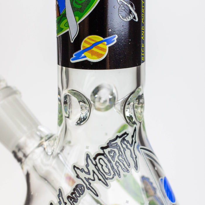 8" NM  Cartoon glass water bong - Glow in the dark_1