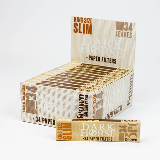 Rolling Paper DARK HORSE king slim BROWN Paper + Filters_0