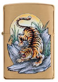 Zippo 49116 Tattoo Tiger Design_0