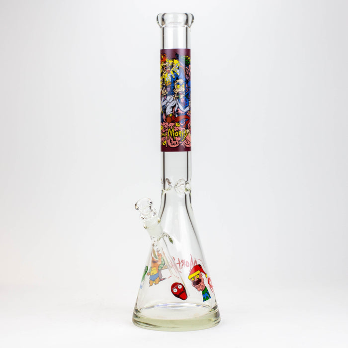 20" RM decal 7 mm glass water bong_4