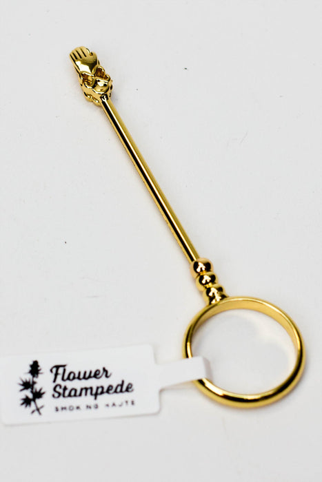 Flower Stampede Ring Roach Clip_3