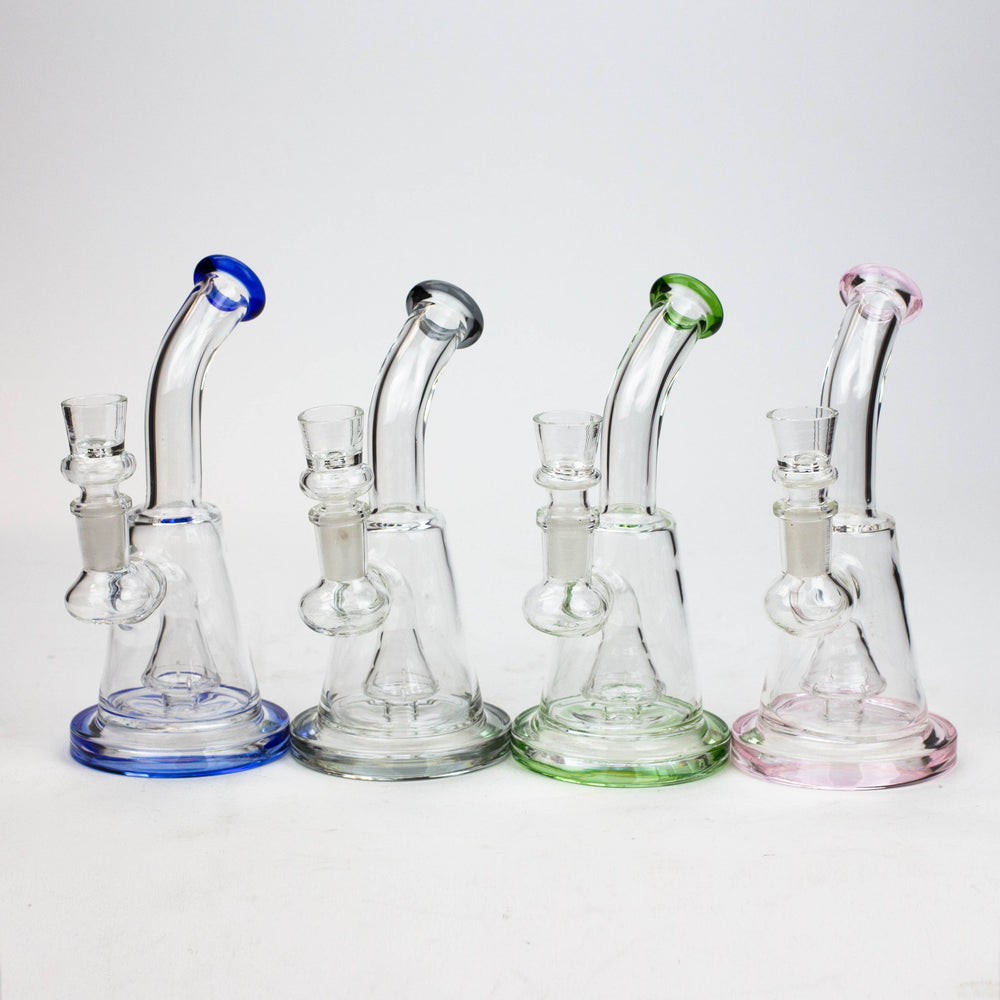 6" Cone diffuser glass bong_0