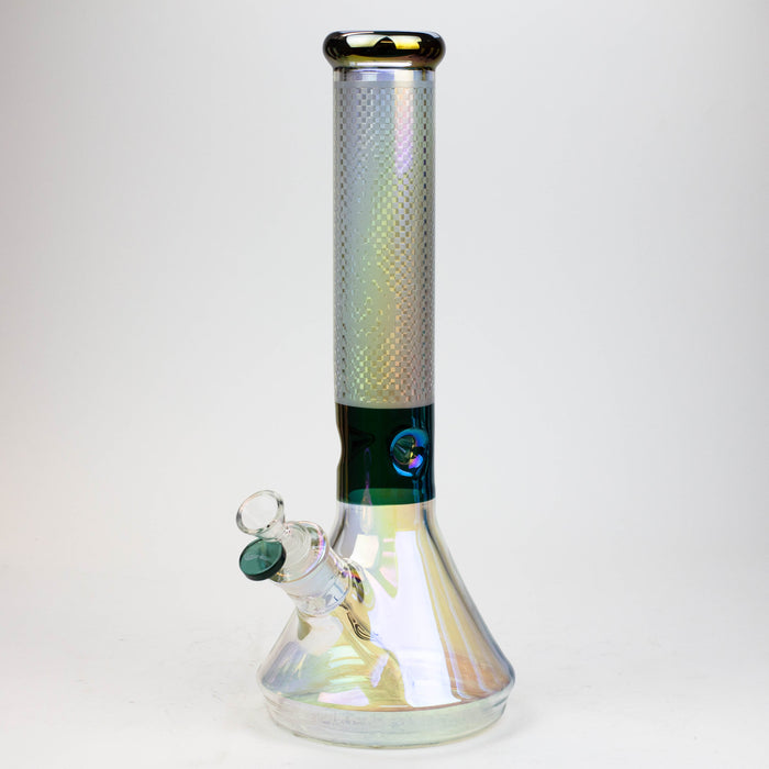 13" Genie electroplated glass beaker bong ( F11 )_10