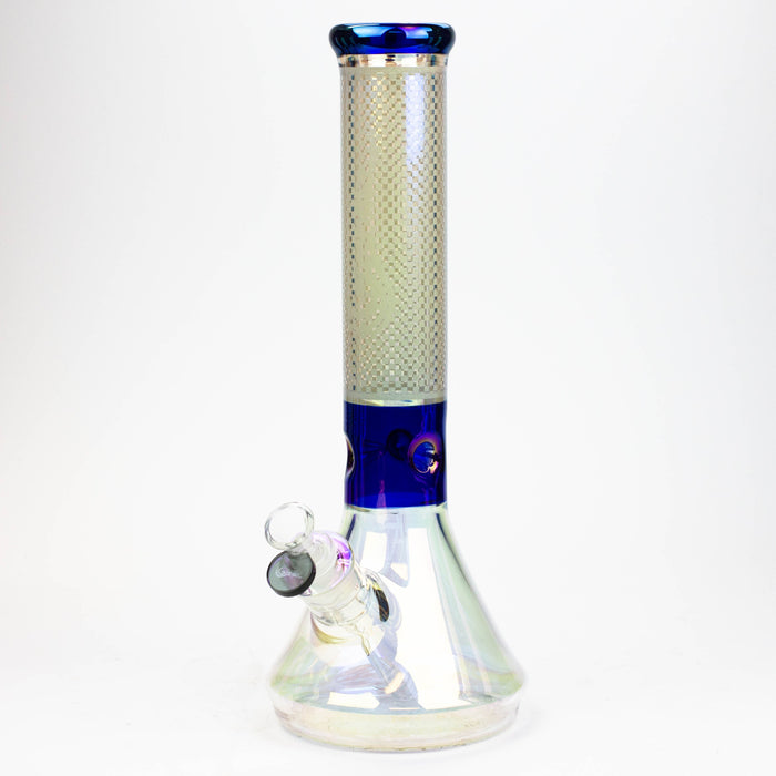 13" Genie electroplated glass beaker bong ( F11 )_13