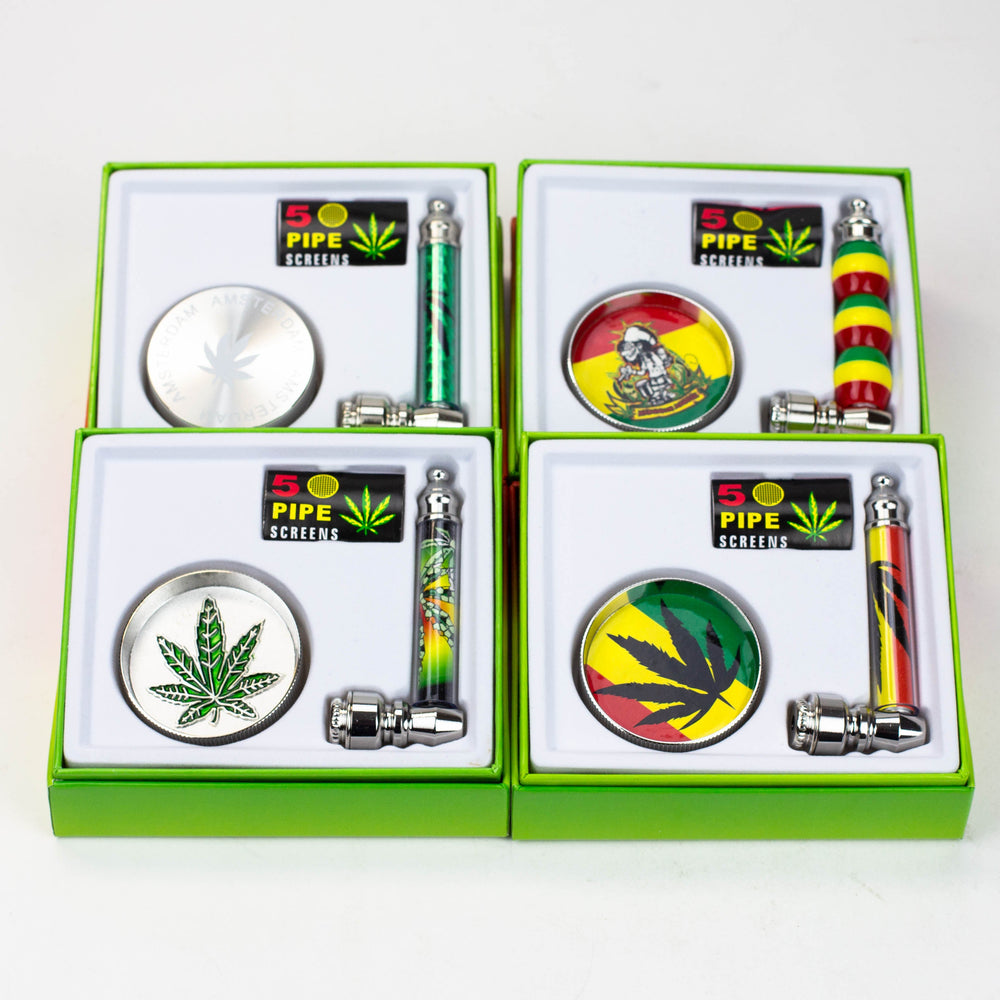 Metal Pipe, Grinder and screen gift set [AK22xx]_0