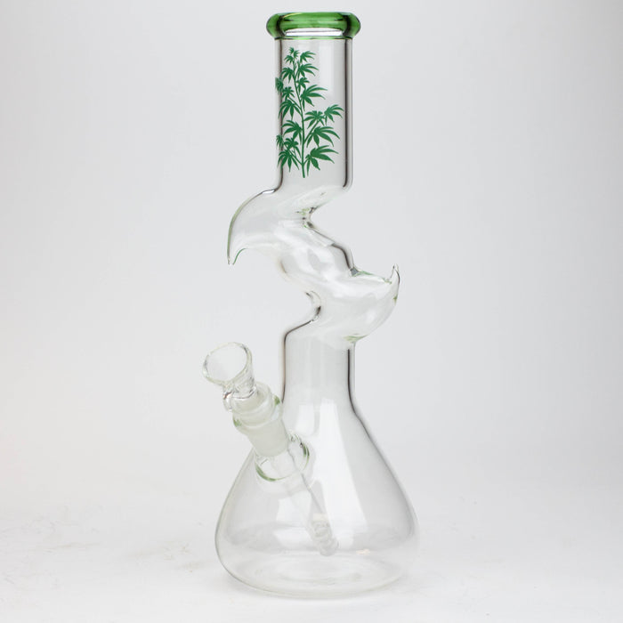 11.5" Zig-zag water bong_2