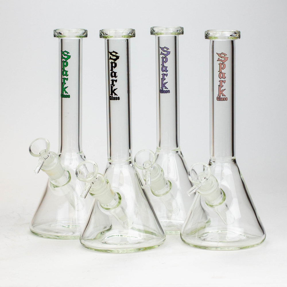 10" SPARK beaker thick glass water bong_0