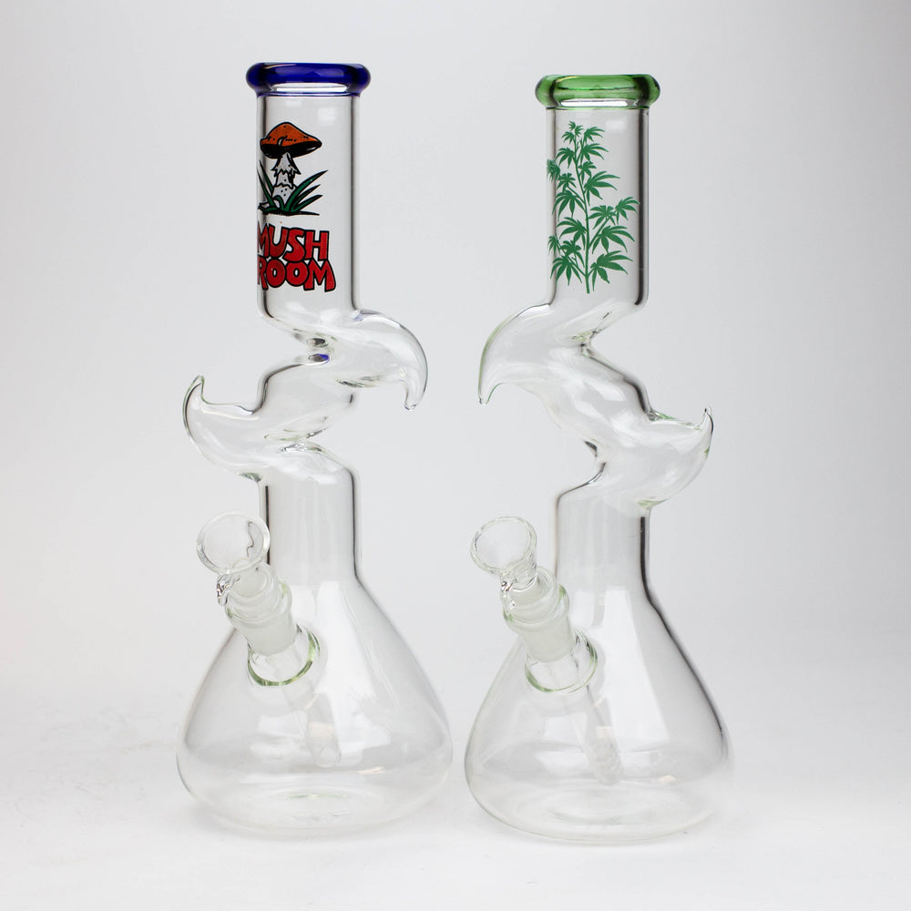 11.5" Zig-zag water bong_0