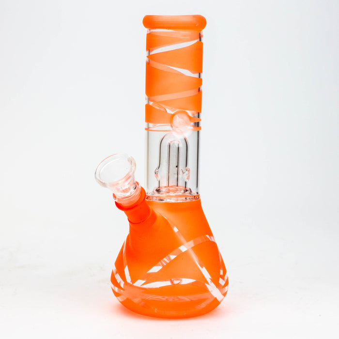 8" single dome percolator glass water bong_13