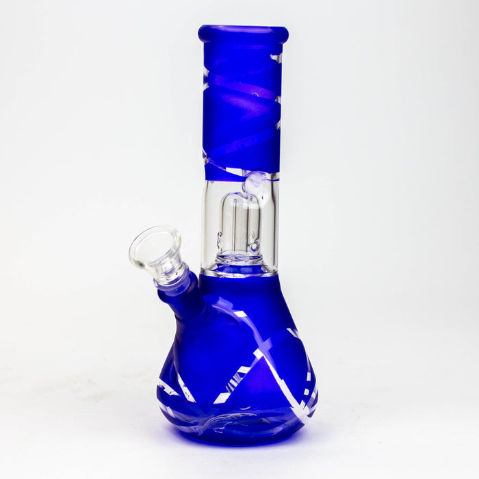 8" single dome percolator glass water bong_12