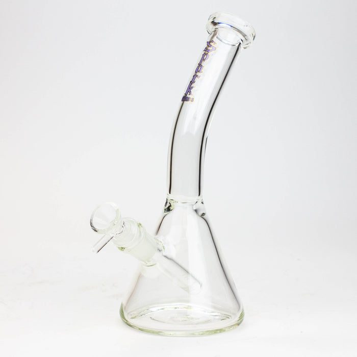 10" SPARK beaker thick glass bent neck water bong_7