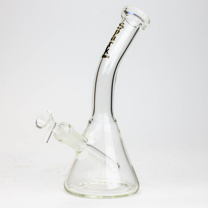 10" SPARK beaker thick glass bent neck water bong_5