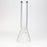 8" Clear glass beaker water bong_2